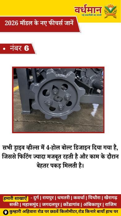 6. 4-होल ड्राइव व्हील्स